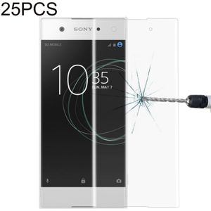 25 PCS For Sony Xperia XA1 0.33mm 9H Surface Hardness 3D Curved Full Screen Tempered Glass Screen Protector (Transparent)