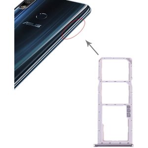 SIM Card Tray + SIM Card Tray + Micro SD Card Tray for Asus ZenFone Max Pro (M2) ZB631KL (Silver)