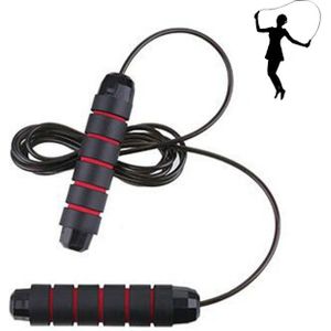 Weight-bearing Bearing Steel Wire Rope Skipping Fitness Equipment Sports Goods  Rope Length: 2.8m(Black Red)