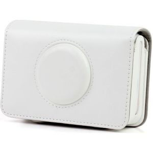Solid Color PU Leather Case for Polaroid Snap Touch Camera (White)