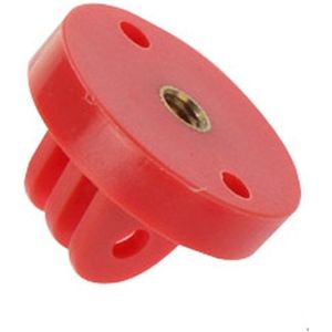 GP267 Camcorder Mount Adapter to Tripod Stand for GoPro  NEW HERO /HERO6  / 5 /5 Session /4 /3+ /3 /2 /1(Red)