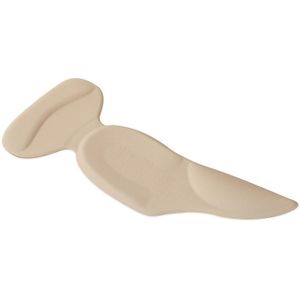 4 Pairs 3 in 1 PU Heel Pad Thickened Heel Stick Arch Pad Half Size Pad for Women High Heels  Size: Free Size(Lycra Apricot)