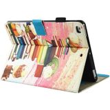 For iPad 9.7 (2018) & iPad 9.7 inch 2017 / iPad Air / iPad Air 2 Universal Cute mouse and book illustrations Pattern Horizontal Flip Leather Protective Case with Holder & Card Slots