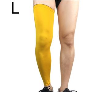 Professional Outdoor Sports Basketball Football Knee Pads Warm Compression Leg Protectors  Size: L