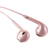 EarPods with Wired Control and Mic  For iPhone  iPad  iPod  Galaxy  Huawei  Xiaomi  Google  HTC  LG and other Smartphones(Rose Gold)