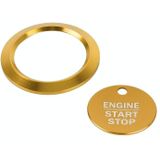 Car Engine Start Key Push Button Ring Trim Sticker Decoration for Ford F150 (Gold)