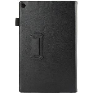 Litchi Texture Leather Case with Holder for Sony Xperia Tablet Z2 10.1(Black)