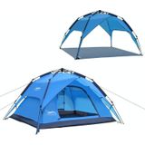 Desert&Fox Outdoor Travel Camp Tent Beach Automatic Easily Building Tent for 3-4 People(Sky Blue)