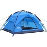 Desert&Fox Outdoor Travel Camp Tent Beach Automatic Easily Building Tent for 3-4 People(Sky Blue)