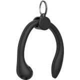 For AirPods 1 / 2 / AirPods Pro / Huawei FreeBuds 3 Wireless Earphones Silicone Anti-lost Lanyard Ear Hook(Black)