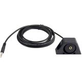 1m Car Truck Dashboard Flush Mount 3.5mm 1/8 AUX Audio Jack Extension Cable Kit(Black)