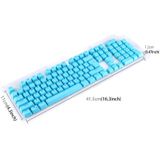 104 Keys Double Shot PBT Backlit Keycaps for Mechanical Keyboard(Blue)