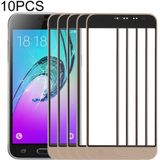 10 PCS Front Screen Outer Glass Lens for Samsung Galaxy J3 (2016) / J320FN / J320F / J320G / J320M / J320A / J320V / J320P(Gold)