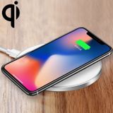 GY-68 Ultra-Thin Aluminum Alloy Wireless Fast Charging Qi Charger Pad(Silver)