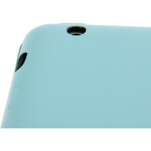 4-folding Slim Smart Cover Leather Case with Holder & Sleep / Wake-up Function for iPad 4 / New iPad (iPad 3) / iPad 2(Blue)