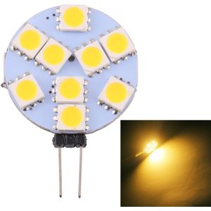 G9 9 LEDs SMD 5050 108LM 2800-3200K Stepless Dimming Energy Saving Light Pin Base Lamp Bulb  DC 12V(Warm White)