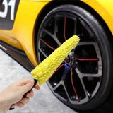 Universal Auto Car Accessories Car Rims Care Tire Wheel Washing Brush Plastic Handle Vehicle Wheel Cleaning Brush Washing Sponge