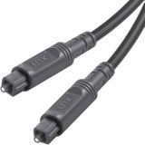 3m EMK OD4.0mm Square Port to Square Port Digital Audio Speaker Optical Fiber Connecting Cable(Silver Grey)