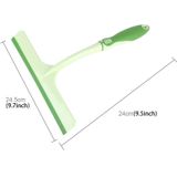 KANEED Car Window Plastic Nonslip Handle Glass Wiper / Window Cleaning Tool  Size: 24.5 x 24cm (Green)