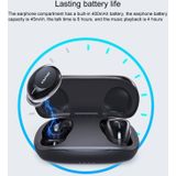 ipipoo T20 IPX4 Waterproof Bluetooth 5.0 Touch Wireless Bluetooth Earphone with Charging Box  Support Call & Siri (Black)