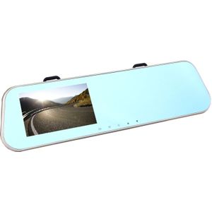 Left Screen Display Rearview Mirror Vehicle DVR  Allwinner Programs  2 x Cameras 1080P HD 140 Degree Wide Angle Viewing  Support GPS Port/ Motion Detection / Night Vision / TF Card / G-Sensor