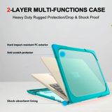 TPU + PC Two-color Anti-fall Laptop Protective Case For Microsoft Surface Laptop 3 / 4 15 inch(Sky Blue)