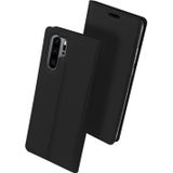 DUX DUCIS Skin Pro Series Horizontal Flip PU + TPU Leather Case for Huawei P30 Pro  with Holder & Card Slots (Black)