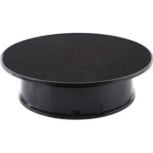 20cm 360 Degree Electric Rotating Turntable Display Stand Photography Video Shooting Props Turntable  Max Load 1.5kg  Powered by Battery & USB (Black)