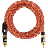 EMK TZ/A 3m OD8.0mm Gold Plated Metal Head RCA to RCA Plug Digital Coaxial Interconnect Cable Audio / Video RCA Cable