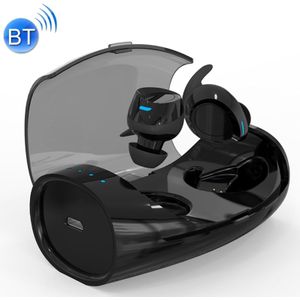 Universe Sweat-proof Earbuds Sports Wireless Bluetooth V4.2 Stereo Headset with Charging Case  For iPhone  Samsung  Huawei  Xiaomi  HTC and Other Smartphones(Black)