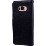For Galaxy S8 Business Style Oil Wax Texture Horizontal Flip Leather Case with Holder & Card Slots & Wallet(Black)