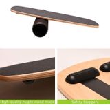 Surfing Ski Balance Board Roller Wooden Yoga Board  Specification: 03A Black Sand
