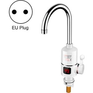 Digital Display Electric Heating Faucet Instant Hot Water Heater EU Plug Digital Display Elbow