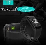 TLWT1 0.66 inch OLED Display Bluetooth Smart Bracelet  IP66 Waterproof  Support Heart Rate Monitor / Blood Pressure & Blood Oxygen Monitor / Pedometer / Calls Remind / Sleep Monitor / Sedentary Reminder / Alarm  Compatible with Android and iOS Phones