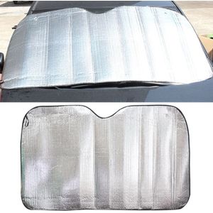 Silver Aluminum Foil Sun Shade Car Windshield Visor Cover Block Front Window Sunshade UV Protect  Size: 220 x 80cm