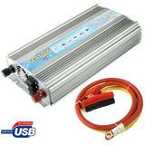 2000W DC 12V to AC 220V Car Power Inverter with USB Port & Booster Cable