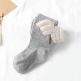 Spring And Autumn Children Tights Baby Knitting Pantyhose Size: M 1-2 Years Old(Light Gray)