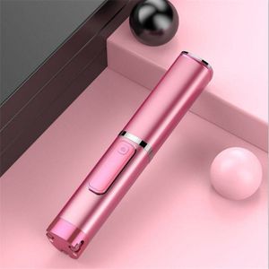 Handheld Wireless Bluetooth Concealed Telescopic Stand One Bluetooth Selfie Stick(Rose Gold)