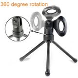 Yanmai SF666 Professional Condenser Sound Recording Microphone with Tripod Holder  Cable Length: 1.3m  Compatible with PC and Mac for Live Broadcast Show  KTV  etc.(White)