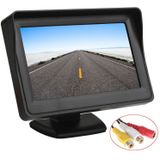 PZ601-C TFT LCD 2 Video Input 4.3 Inch Parking Monitor 2 in 1 with 648*488 Pixels Rear View Camera Glass Lens with 6m RCA Video Cable