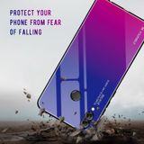 For Huawei Honor 10 Lite Gradient Color Glass Case(Purple)