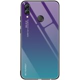For Huawei Honor 10 Lite Gradient Color Glass Case(Purple)