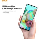 For Samsung Galaxy A71 5 PCS ENKAY Hat-Prince 0.26mm 9H 6D Curved Full Screen Eye Protection Green Film Tempered Glass Protector