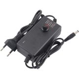 9V-24V 1A AC To DC Adjustable Voltage Power Adapter Universal Power Supply Display Screen Power Switching Charger  Plug Type:EU