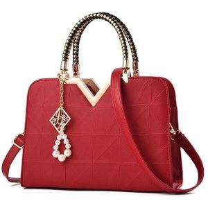 Summer Female Phone Pocket Zipper Handbags Flap Leather Shoulder Crossbody Bags(Wine Red)