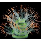 Aquarium Fish Tank Landscaping Decoration Silica Gel Simulation Software Coral Fluorescent Anemone  Size: 50cm(Orange)