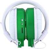 SH-S1 Folding Stereo HiFi Wireless Sports Headphone Headset with LCD Screen to Display Track Information & SD / TF Card  For Smart Phones & iPad & Laptop & Notebook & MP3 or Other Audio Devices(Green)