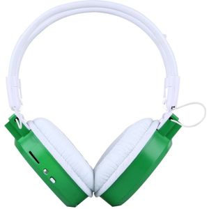 SH-S1 Folding Stereo HiFi Wireless Sports Headphone Headset with LCD Screen to Display Track Information & SD / TF Card  For Smart Phones & iPad & Laptop & Notebook & MP3 or Other Audio Devices(Green)