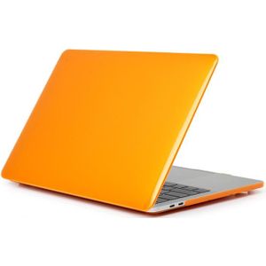 ENKAY Hat-Prince 3 in 1 For MacBook Pro 13 inch A2289 / A2251 (2020) Crystal Hard Shell Protective Case + Europe Version Ultra-thin TPU Keyboard Protector Cover + Anti-dust Plugs Set(Orange)