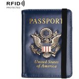 LT101 Multi-Card Passport Holder Anti-Magnetic Bank Card Holder(Blue)